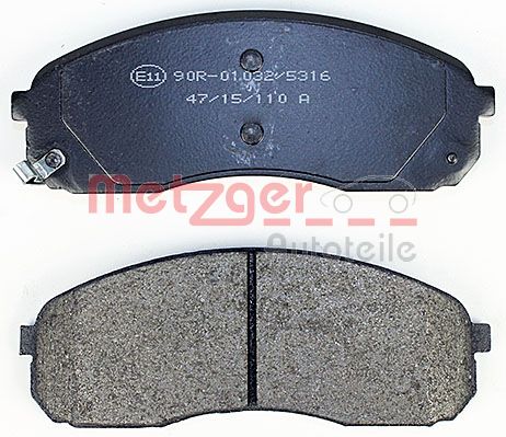 METZGER 1170670 Bremsbelagsatz, Scheibenbremse